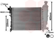 VAN WEZEL radiator, engine cooling 09002115 - Car cooler