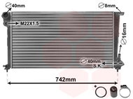 VAN WEZEL radiator, engine cooling 09002159 - Car cooler