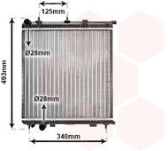 VAN WEZEL radiator, engine cooling 09002187 - Car cooler