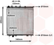VAN WEZEL radiator, engine cooling 09002190 - Car cooler