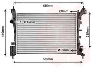 VAN WEZEL radiator, engine cooling 09002261 - Car cooler