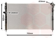 VAN WEZEL radiator, engine cooling 09012708 - Car cooler