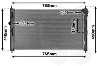 VAN WEZEL radiator, engine cooling 09012709 - Car cooler