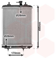 VAN WEZEL chladič, chlazení motoru 11002065 - Chladič auta