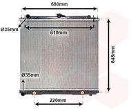 VAN WEZEL radiator, engine cooling 13002297 - Car cooler