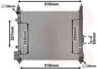 VAN WEZEL radiator, engine cooling 13012707 - Car cooler