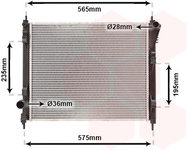 VAN WEZEL radiator, engine cooling 13012711 - Car cooler