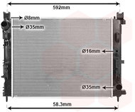 VAN WEZEL radiator, engine cooling 15012700 - Car cooler