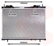 VAN WEZEL radiator, engine cooling 17002167 - Car cooler