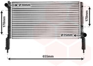VAN WEZEL radiator, engine cooling 17002263 - Car cooler