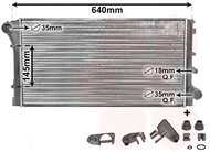VAN WEZEL radiator, engine cooling 17002295 - Car cooler