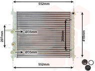 VAN WEZEL radiator, engine cooling 17002326 - Car cooler