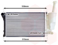 VAN WEZEL radiator, engine cooling 17002368 - Car cooler
