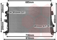 VAN WEZEL radiator, engine cooling 17012701 - Car cooler