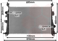 VAN WEZEL radiator, engine cooling 17012703 - Car cooler