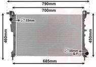 VAN WEZEL radiator, engine cooling 17012708 - Car cooler