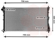 VAN WEZEL radiator, engine cooling 17012711 - Car cooler