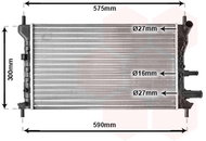VAN WEZEL radiator, engine cooling 18002218 - Car cooler