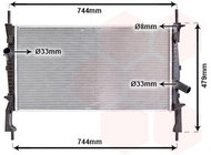 VAN WEZEL radiator, engine cooling 18002404 - Car cooler