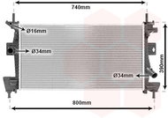 VAN WEZEL radiator, engine cooling 18002475 - Car cooler