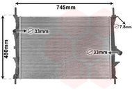VAN WEZEL radiator, engine cooling 18002589 - Car cooler
