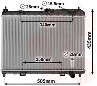 VAN WEZEL radiator, engine cooling 18002605 - Car cooler