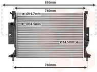 VAN WEZEL radiator, engine cooling 18002643 - Car cooler