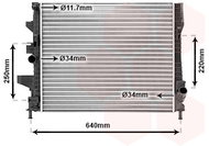 VAN WEZEL radiator, engine cooling 18002644 - Car cooler