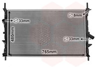 VAN WEZEL radiator, engine cooling 18012706 - Car cooler