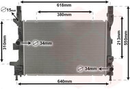 VAN WEZEL radiator, engine cooling 18012710 - Car cooler