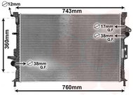 VAN WEZEL radiator, engine cooling 18012711 - Car cooler