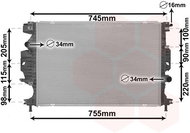 VAN WEZEL radiator, engine cooling 18012714 - Car cooler
