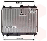 VAN WEZEL radiator, engine cooling 18012723 - Car cooler