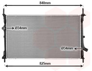 VAN WEZEL radiator, engine cooling 18012729 - Car cooler