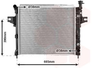 VAN WEZEL radiator, engine cooling 21002044 - Car cooler