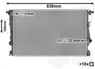VAN WEZEL radiator, engine cooling 21012700 - Car cooler