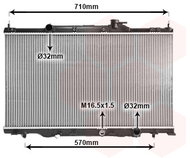 VAN WEZEL radiator, engine cooling 25002162 - Car cooler