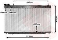VAN WEZEL radiator, engine cooling 25002206 - Car cooler