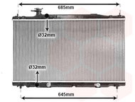 VAN WEZEL radiator, engine cooling 25002226 - Car cooler