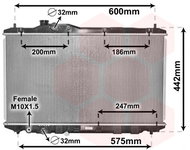 VAN WEZEL radiator, engine cooling 25002296 - Car cooler
