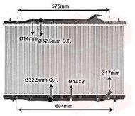 VAN WEZEL radiator, engine cooling 25012705 - Car cooler