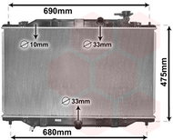 VAN WEZEL chladič, chlazení motoru 27002272 - Chladič auta