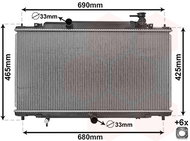 VAN WEZEL chladič, chlazení motoru 27002280 - Chladič auta