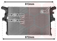 VAN WEZEL chladič, chlazení motoru 28002126 - Chladič auta