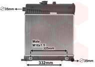 VAN WEZEL radiator, engine cooling 30002150 - Car cooler