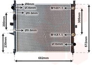 VAN WEZEL radiator, engine cooling 30002271 - Car cooler