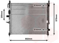 VAN WEZEL radiator, engine cooling 30002331 - Car cooler
