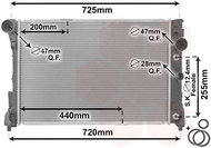 VAN WEZEL radiator, engine cooling 30002475 - Car cooler