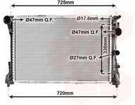 VAN WEZEL radiator, engine cooling 30002575 - Car cooler