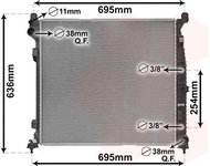 VAN WEZEL radiator, engine cooling 30012704 - Car cooler